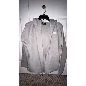 Nike Zip Up Sweatshirt Gray